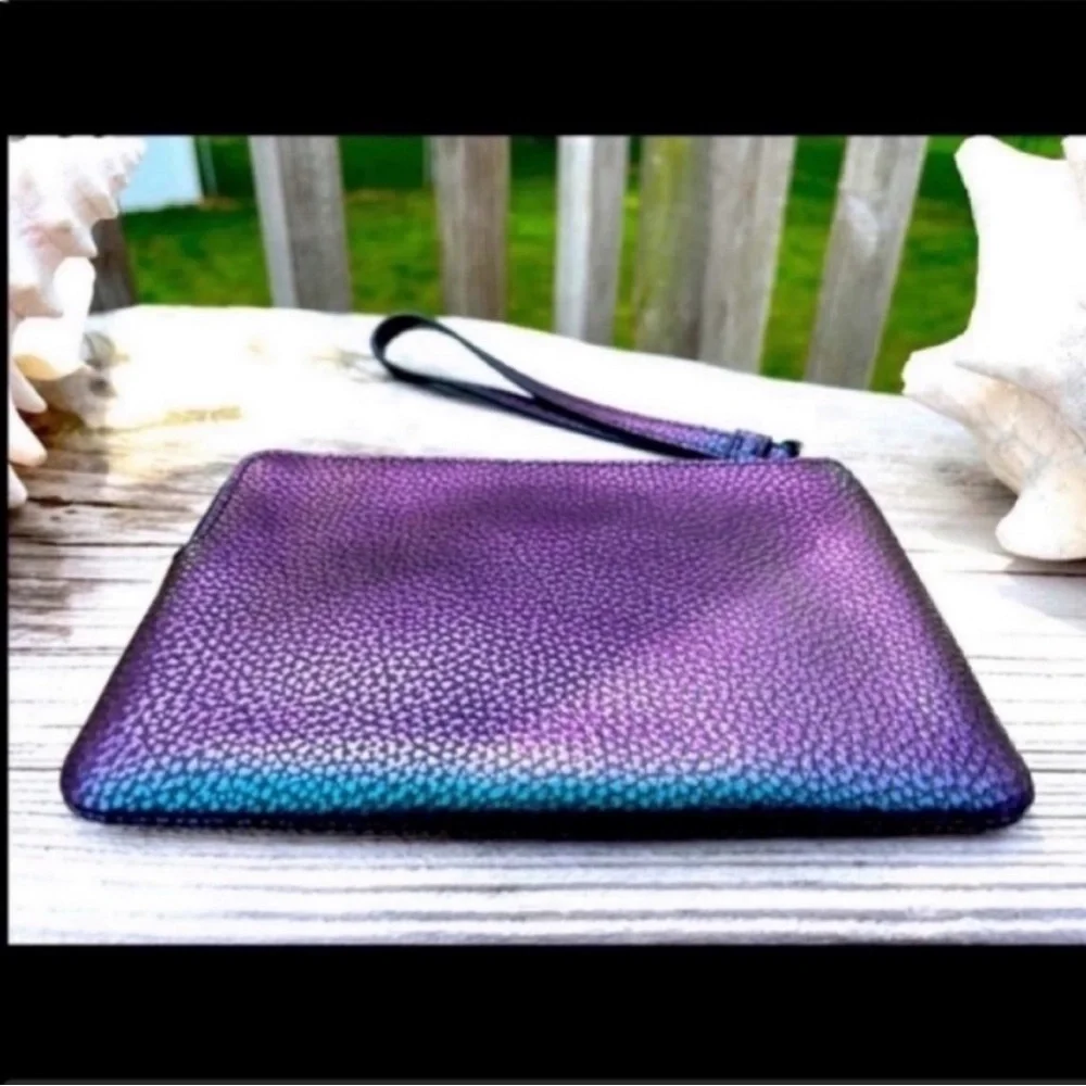 Coach Hologram Oil Slick Wristlet - Picture 2 of 3
